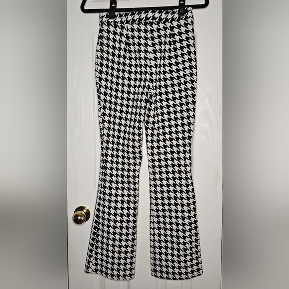 ASOS Petite Pants - ASOS Petite: Houndstooth Kick Flare Pants